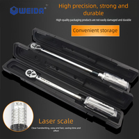 WEIDA Kunci Torsi Klik 1/4 Inci 5-25Nm Presisi Tinggi 3% Kunci Pas Mekanis yang Dapat Disesuaikan Alat Tangan WH18150