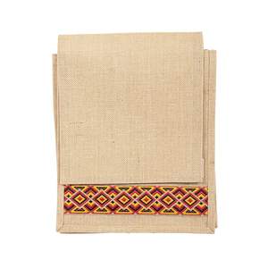 Sac à cosmétiques en jute élégant de qualité supérieure résistant à l'eau avec fermeture à la mode - Product Image 6