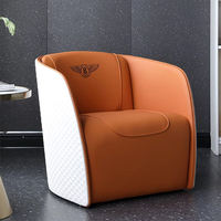 Italienisches Design Luxus-Ledersessel Modernes Villa- und Büromöbel mit Freizeit-Loungesesseln für das Wohnzimmer