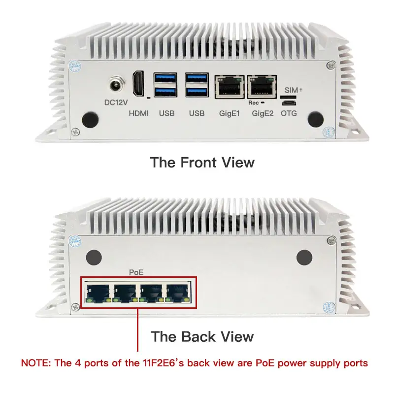 Jetson Orin NX8G-128G Embedded Edge Computer AI BOX Industrie-PC Plink 11F2E6-Orin NX8G(128G)