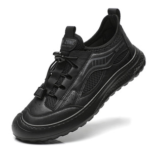 Zapatos informales de malla transpirable para hombre, zapatillas ligeras antideslizantes para caminar, cómodos zapatos sin cordones para senderismo al aire libre para verano - Product Image 5