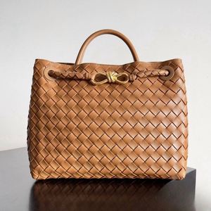 Fashion Lady Senior Sense Large Capacity Genuine Leather Handbag Single <b>Strap</b> Polyester Simple Braided Design Crossbody <b>Shoulder</b> - Product Image 3