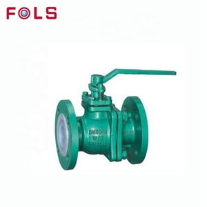 Válvula de bola de flúor DN 100 150 200 Q41F-10C/16C DN25 con extremo de brida PTFE - Product Image 4
