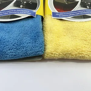 80% poliestere 20% poliammide panno per la pulizia panno asciugamani da cucina per auto asciugamano in microfibra supporto per asciugamano in microfibra sacchetto Opp + cartone