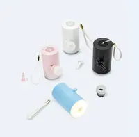 נייד חשמלי USB מיני אוויר משאבת Inflator משאבת עם 3 חרירי אוויר, מושלם עבור אוויר מזרן מיטה, שחייה בריכה צף צעצועים