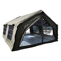Tente de camping gonflable 2 chambres en tissu coton imperméable 17,28 pieds, très populaire