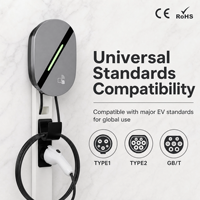 Brezilya Güneydoğu Asya 7kW 32A Tip 2 EV Şarj Cihazı Akıllı WiFi NFC Ev Tipi Duvar Şarj İstasyonu BYD Dolphin Seal Atto 3 7kW EVSE için