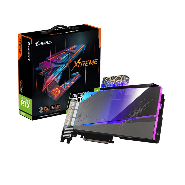 パソコン GIGABYTE AORUS GeForce RTX 3090 XTREME WATERFORCE WB 24G AORUS GeForce RTX™ 3090 XTREME WATERFORCE 24G グラフィックスカード