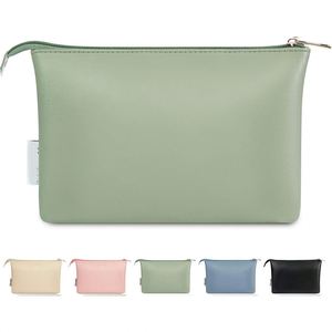 Fashion PU Leather Zipper Cosmetic Bag Travel Portable Waterproof <b>Makeup</b> <b>Storage</b> Pouch <b>for</b> Women - Product Image 4