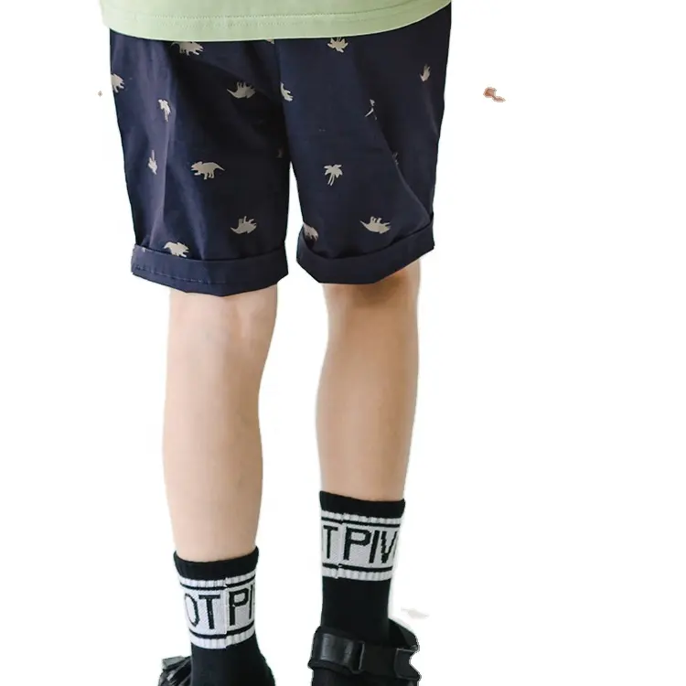 Abbigliamento per bambini all'ingrosso Beachwear pantaloncini stampati pantaloni Casual in tessuto Capris di cotone per bambini per l'estate