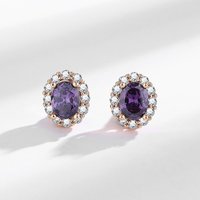 Ensemble d'accessoires quatre pièces, zircon cubique à haute teneur en carbone micro-incrusté, ensemble de bijoux tendance en laiton plaqué or champagne pour mariage