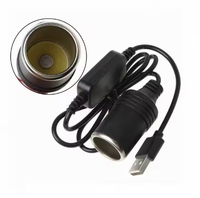 YUEEYOUNG USB-Zigarettenanzünder-Adapter, Kupferleiter, Auto-Stromwandlerkabel, 5 V/0,7 A, schnelles Aufladen, 0,3 m, tragbar, für GPS/Dash