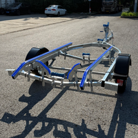 Remorque de bateau à essieu simple de haute qualité, type skids, remorque pour jet ski