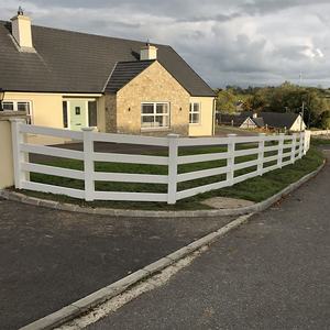 Recinzione cavallo a buon mercato su misura <span class=keywords><strong>PVC</strong></span> <span class=keywords><strong>Guardrail</strong></span> <span class=keywords><strong>Pvc</strong></span> recinzione cavallo resistente uv 3 rail cavallo in plastica <span class=keywords><strong>pvc</strong></span> recinzione fattoria in vinile - Product Image 2