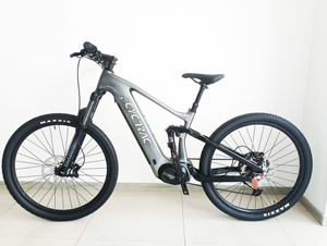 Xe đạp điện leo núi full suspension bằng sợi carbon Emtb, xe đạp điện E-bike E Mtb Emtb, động cơ giữa Bafang M560 500W, full suspension 29 inch - Product Image 2