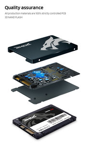 Prix d'usine en gros 1 To 2,5 pouces SATA III SSD Boîtier en alliage d'aluminium 514 Mo/s Lecture Bureau Neuf en stock - Product Image 4