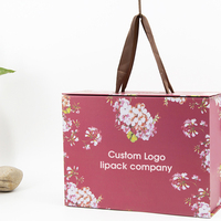 Boîte pliante en carton papier Lipack, emballage en carton, design de boîte cadeau de luxe avec rubans
