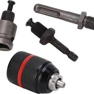 Electric Drill Chuck Adapter 12 Thread Straight Shank Keyless Clamping All Metal Universal Ratchet Connector For Drilling - Product Image 2