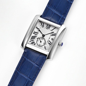Reloj de Pulsera de Cuero Genuino de Lujo para Mujer, Diseño Cuadrado Mini, Esfera de Azúcar, Estilo Retro Minimalista Versátil, Venta Directa de Fábrica - Product Image 6