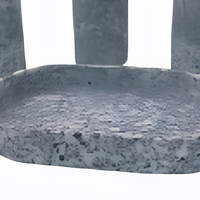 Ensemble de 6 accessoires de salle de bain en ciment écologiques, modernes et simples, avec distributeur de lotion, pour la décoration de la maison