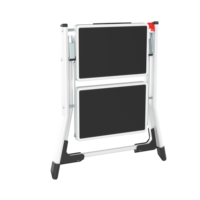 Tabouret pliable en acier Minisg avec design peu encombrant pour les petites salles de bain