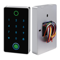 Système de contrôle d'accès extérieur économique par empreinte digitale, clavier RFID tactile, ouvre-porte, étanche IP66, boîtier ABS