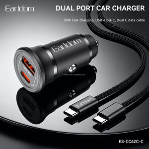 Cargador de coche portátil Earldom 30W PD QC3.0 de carga rápida compatible con Huawei/Xiaomi/Apple/Samsung con protocolo de carga rápida completo. - Product Image 2