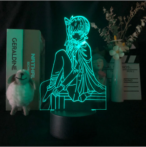 Kimetsu No Yaiba Tanjiro Kamado figura Led luz de noche para niños dormitorio Decoración Luz Nocturna niño escritorio 3D lámpara Demon Slayer regalo - Product Image 6