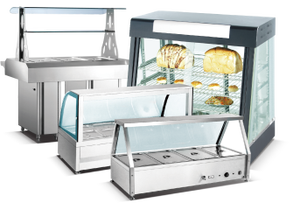 Calentador de exhibición de alimentos Calentador humidificado comercial Gabinete de exhibición de pasteles Vitrina de pastelería para Hotel Restaurante Panadería Tienda - Product Image 4