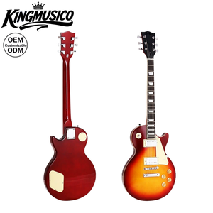 Guitarra Eléctrica Estilo <span class=keywords><strong>LP</strong></span> al por Mayor, Cuerpo de Álamo, Mástil de Arce, Guitarra de Metal para Principiantes y Uso en Bandas - Product Image 1