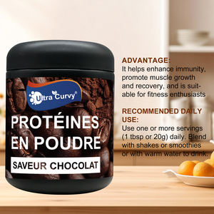 Polvo de proteína de suero con sabor a chocolate Premium OEM/ODM para soporte muscular 400g - Product Image 4