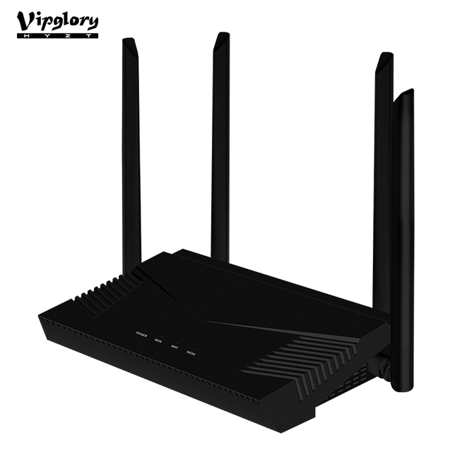 Support OEM/ODM Black Dual Band WIFI6 Router High Speed 1800Mbps 4*5dBi External Antennas Gigabit Ports Wireless Router