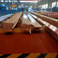 Barre de cuivre 101.6x6.35x2540mm ASTM B280/barre omnibus plate en cuivre/barre omnibus en cuivre