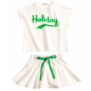 Marché de gros de vêtements pour enfants : T-shirts imprimés et ensembles de sport pour filles, collection été - Product Image 2