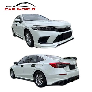 New 2022-2023 for for Bumper Kit Front Lip Rear Lip Side Skirts Plastic Screw-On Face Kit - Product Image 3