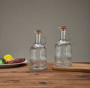 Tùy chỉnh thực hiện chim mỏ nấu ăn nồi dầu với xử lý nước tương cay thủy tinh xử lý <span class=keywords><strong>container</strong></span> với nút chai Gỗ 8oz 250ml trong nhà bếp - Product Image 3