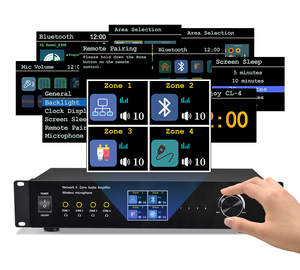 4ゾーンネットワークアンプLAN BT H-DMI光同軸サブウーファーマルチルーム再生TPA3116D2ホームオーディオアンプ - Product Image 4