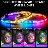 Nuevo Diseño en Oferta, Kit de Luces LED Multicolor para Llantas de 12V, 15/17/19 Pulgadas, 4 Piezas, para Adaptación/Actualización de Todos los Autos