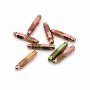 Mamelon de vis de purge en acier d'usine pour pompe de frein de moto <span class=keywords><strong>vidange</strong></span> d'huile buse d'échappement étrier de frein-pièces automobiles - Product Image 1