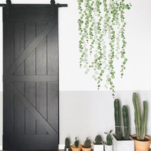 Adesivi Murali Autoadesivi con Piante Verdi <span class=keywords><strong>per</strong></span> Camerette dei Bambini, Decorazioni in Vinile a Forma di Foglie - Product Image 5