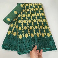 Tissu imprimé en coton peigné africain et polyester, véritable wax, 6 yards, sergé tissé, pour robes de luxe DIY, prix d'usine, pour filles