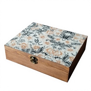 Wooden <b>Tea</b> Chest Storage <b>Box</b> for <b>Tea</b> Collection Display Modern Handmade Multifunction <b>Tea</b> <b>Box</b> Organizer with Magnetic Closure - Product Image 5