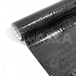 Film vinyle 3D à motif peau de <span class=keywords><strong>crocodile</strong></span> pour téléphone, ordinateur portable, ordinateur, véhicule, style voiture, film de changement de couleur - Product Image 1