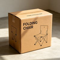 Boîte d'emballage pour chaise pliante personnalisée, en carton ondulé imperméable, pour l'expédition de meubles