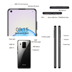 <span class=keywords><strong>OUKITEL</strong></span> C18 Pro 4G LTE Android 9.0 Smartphone4G 64G Téléphone Portable 6.55 "HD MTK6757 Octa Core 16MP 4 caméras - Product Image 5