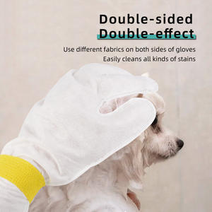 Guanto da massaggio per cani e gatti Shampoo secco profumato Mousse Kit per toelettatura senza risciacquo animali domestici cani - Product Image 5