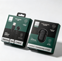 Boîte d'emballage en carton écologique pour accessoires de téléphone, câbles de données, chargeurs de téléphone, électronique grand public, vente en gros