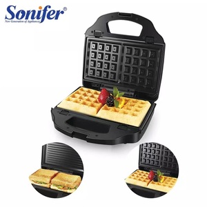 Plancha Eléctrica Desmontable de Alta Calidad Sonifer SF-6077 de 220v para Cocina, <span class=keywords><strong>2</strong></span> <span class=keywords><strong>en</strong></span> <span class=keywords><strong>1</strong></span>, para Hacer Waffles <span class=keywords><strong>y</strong></span> Sándwiches - Product Image 1