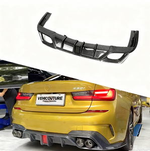 CMST Style Carbon Fiber Bodykit for 3 Series G20 2019+ Rear Bumper Diffuser Exhaust Cut-Outs Auto Upper Plastic - Product Image 1