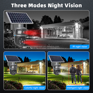 Eseecloud 3屏<span class=keywords><strong>2</strong></span>镜头4g无线太阳能电池板低功率PTZ摄像机4k闭路电视户外安全4g sim卡太阳能摄像机 - Product Image 5